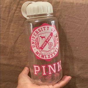 Vintage pink water bottle
